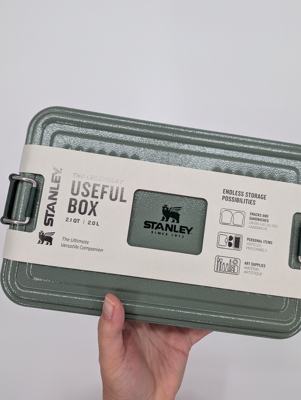 NEW Classic Legendary Useful Box 2.11 QT lunch box hammertone green gift for dad